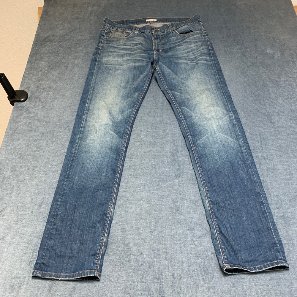 Postage Jeans Mens 34 Blue Denim Regular Fit Outdoor Streetwear Straight Leg